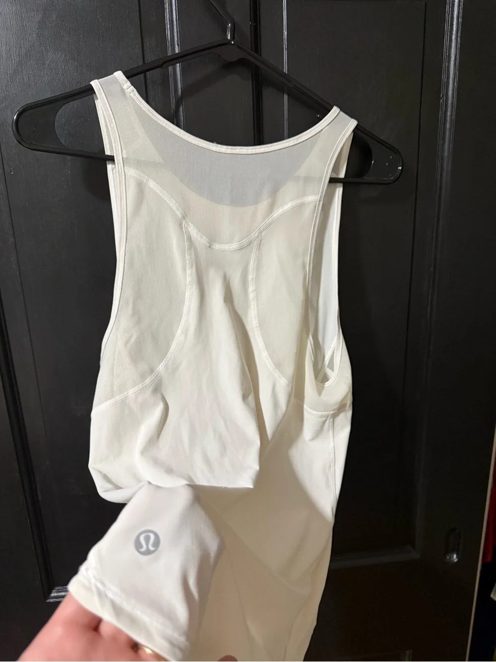 lululemon athletica White Mesh-Back Athletic Tank